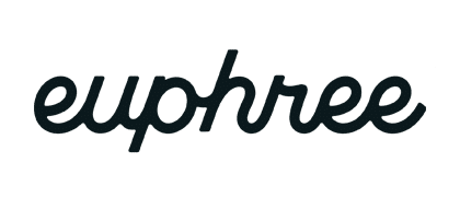 Black logo of Euphree.