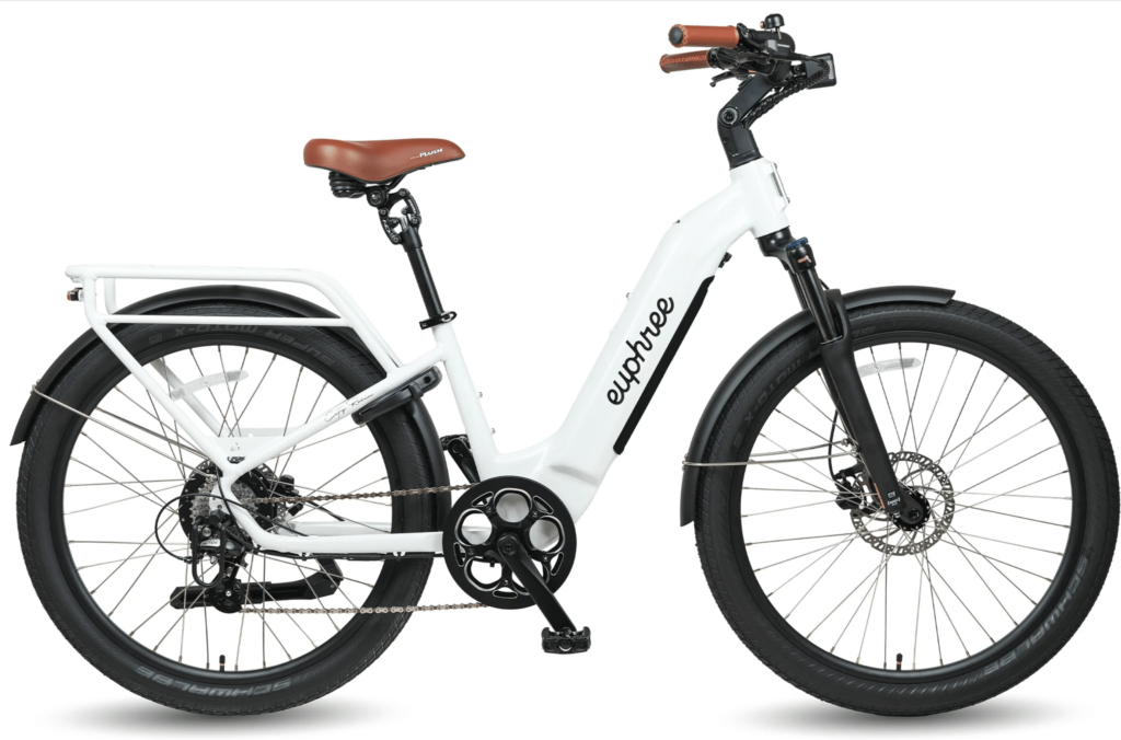 White Euphree City Robin X+ ebike.