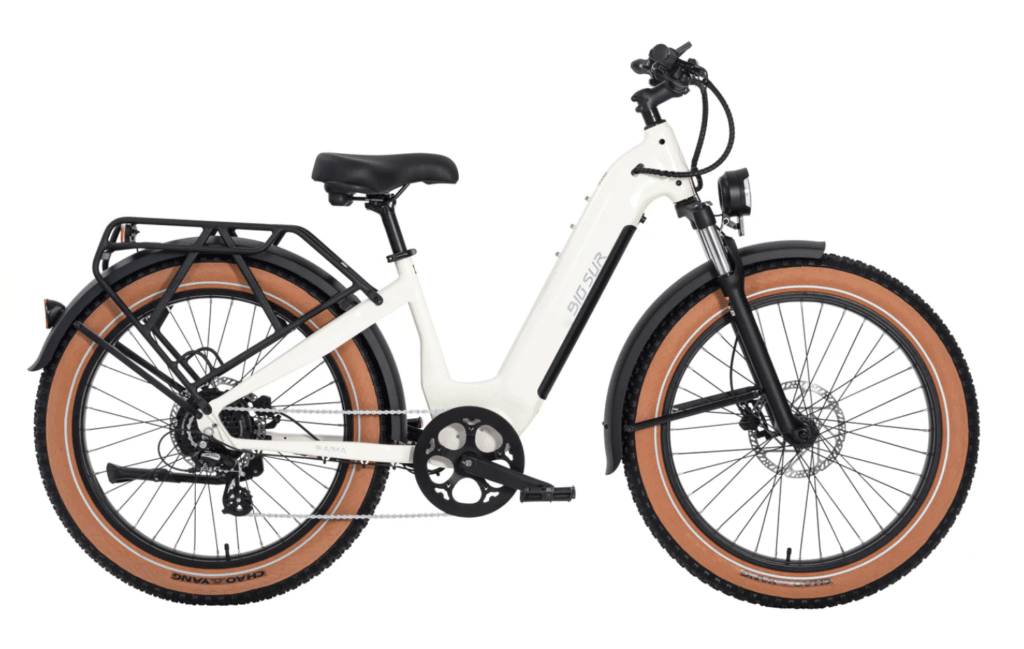 White Aima Big Sur 26" ebike.