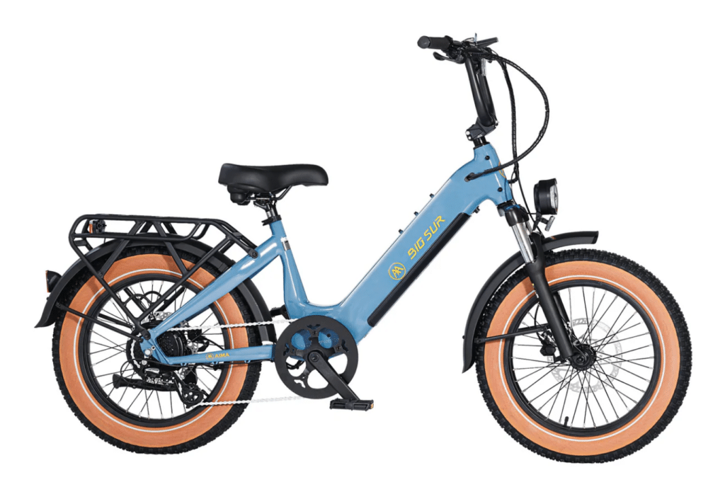 Blue Aima Big Sur Sport ebike.