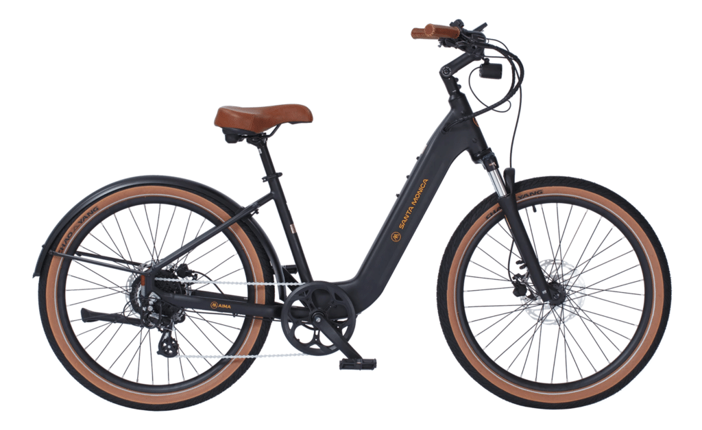 Black Aima Santa Monica ebike.